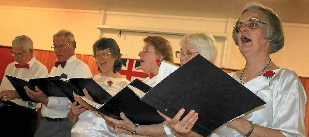 The Warwick Choral Society performs a variety of songs in their fundraising concert.